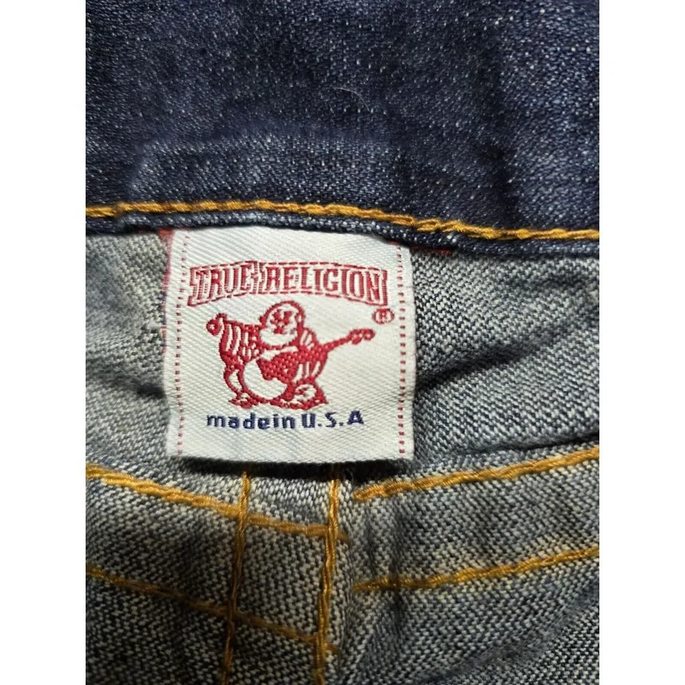 True Religion World‎ Tour Bootcut Jeans 34 Billy Supert Flap Pockets Denim READ!